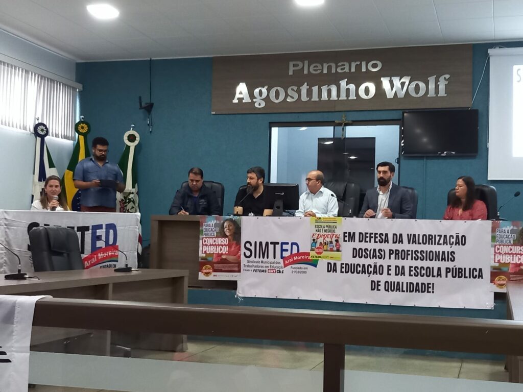 Defesa da educação e valorização dos profissionais são pautas de Audiência Pública em Aral Moreira