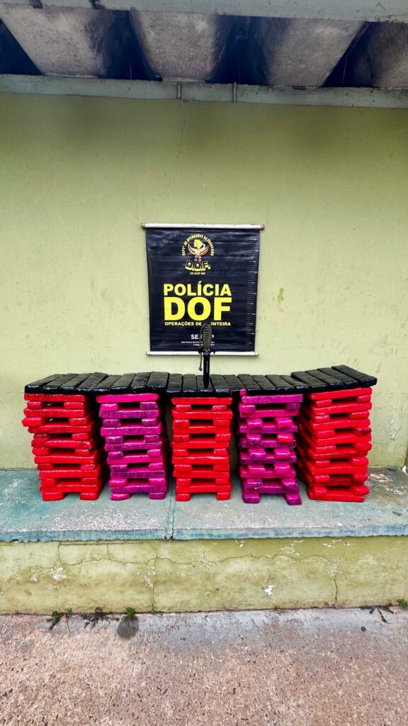 Em Mundo Novo, DOF apreende maconha que seguia para o Paraná Em Mundo Novo, DOF apreende maconha que seguia para o Paraná