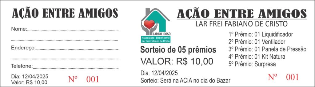 Bazar e “Ação entre Amigos” visam arrecadar fundos para manter despesas do Lar do Idoso em Amambai Bazar e “Ação entre Amigos” visam arrecadar fundos para manter despesas do Lar do Idoso em Amambai