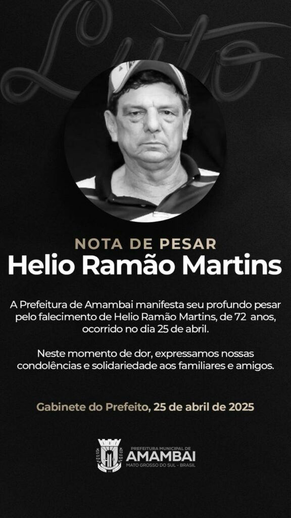 Taxista de 72 anos é encontrado morto em estrada vicinal em Amambai