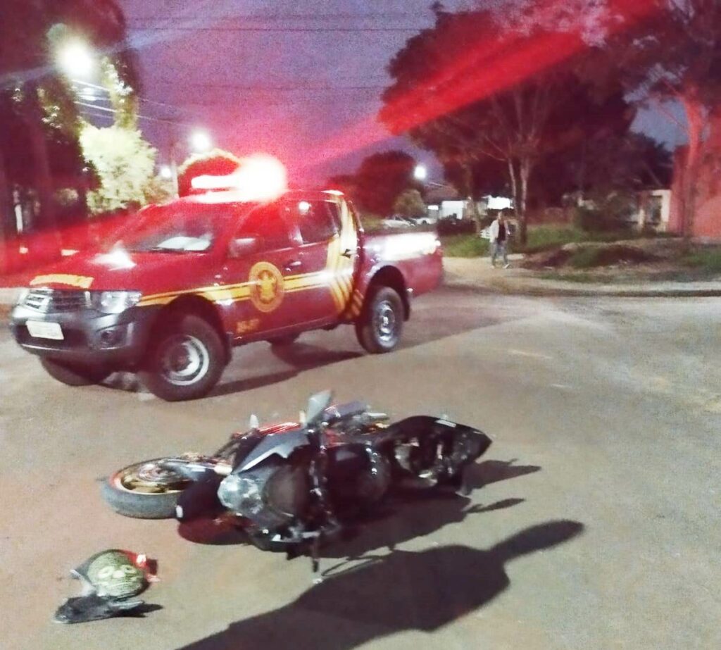 Corpo de Bombeiros atendeu quatro acidentes envolvendo motocicleta nessa sexta-feira em Amambai