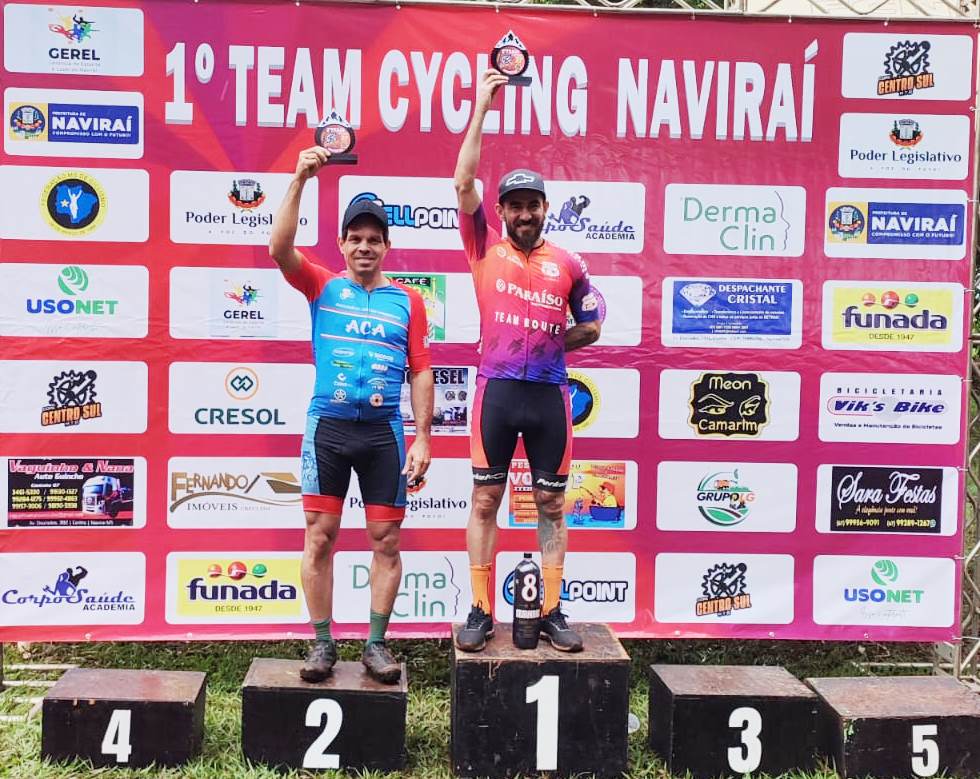 Amambaienses Tiaguinho e André Favilla garantem pódio na Copa Centro Sul de MTB em Naviraí