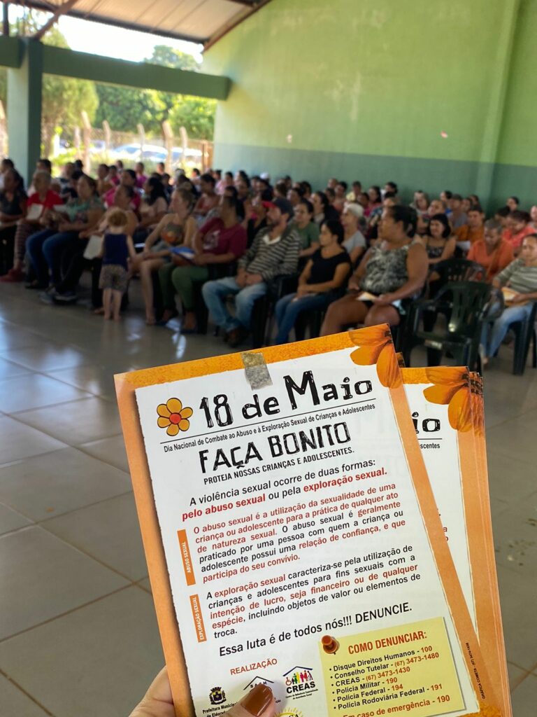 Eldorado realizou a campanha Maio Laranja, em combate ao abuso e à exploração sexual de crianças e adolescentes Eldorado realizou a campanha Maio Laranja, em combate ao abuso e à exploração sexual de crianças e adolescentes