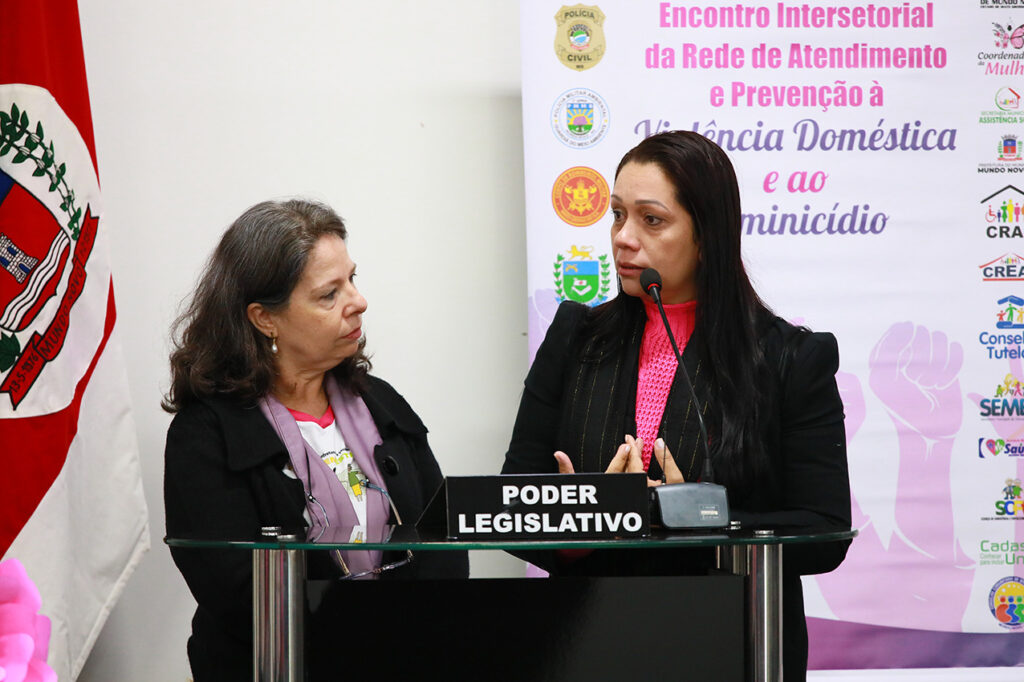 I Encontro Intersetorial reúne autoridades e profissionais para fortalecer a rede de combate à violência doméstica em Mundo Novo I Encontro Intersetorial reúne autoridades e profissionais para fortalecer a rede de combate à violência doméstica em Mundo Novo