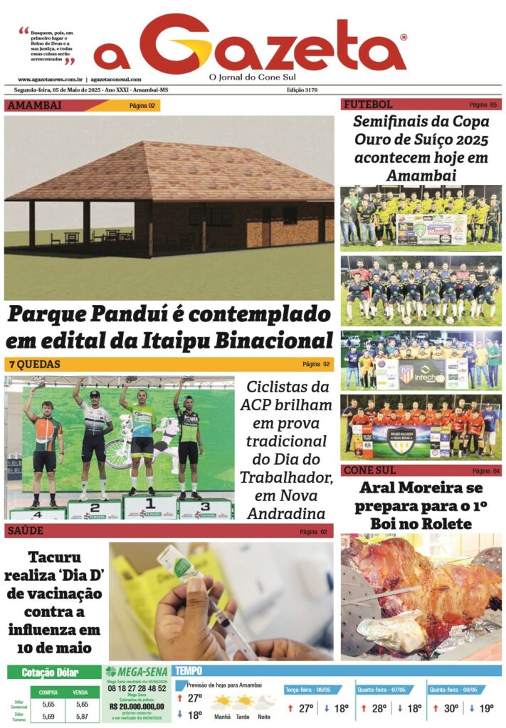 Jornal A Gazeta – Edição de 05 de maio de 2025