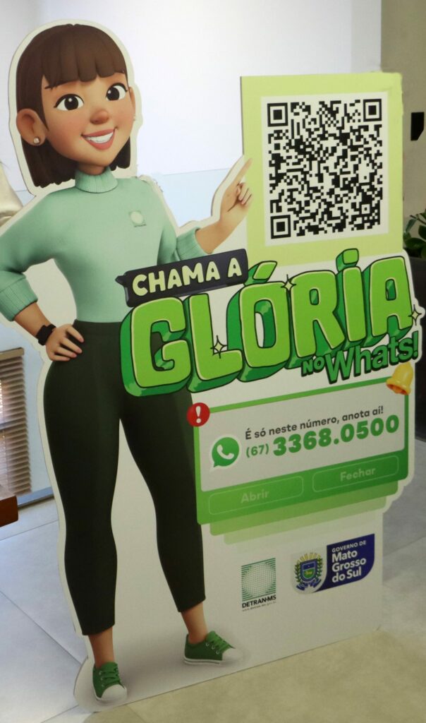 Com linguagem simples e atendimento pelo WhatsApp, Glória aproxima o Detran-MS da população