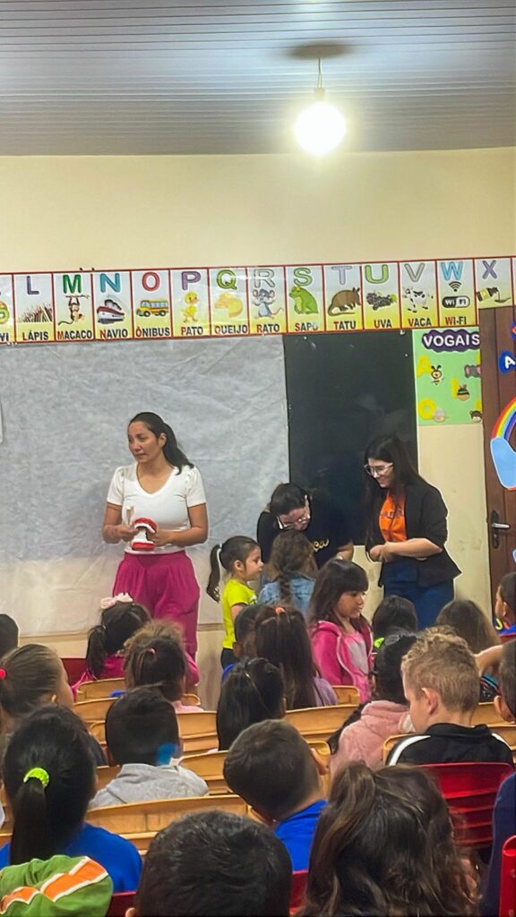 Coronel Sapucaia promove palestra sobre saúde bucal na Escola Municipal Fernando de Souza Romanini