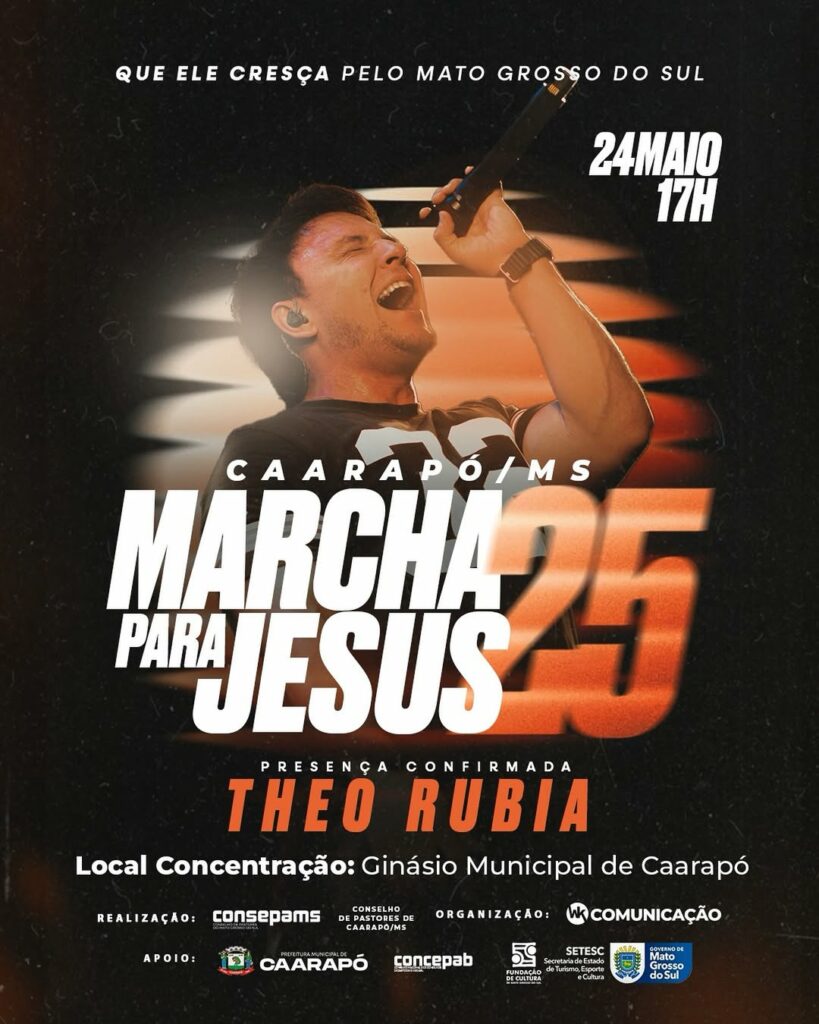 Após 15 anos Marcha para Jesus volta a ser realizada com apoio de Nado Tozzi e Prefeitura Municipal em Caarapó