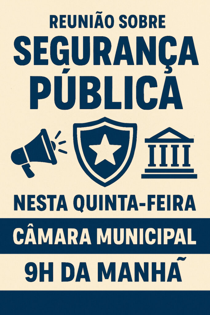 Reunião sobre segurança pública em Coronel Sapucaia reunirá autoridades e sociedade civil nesta quinta-feira (29), às 9h