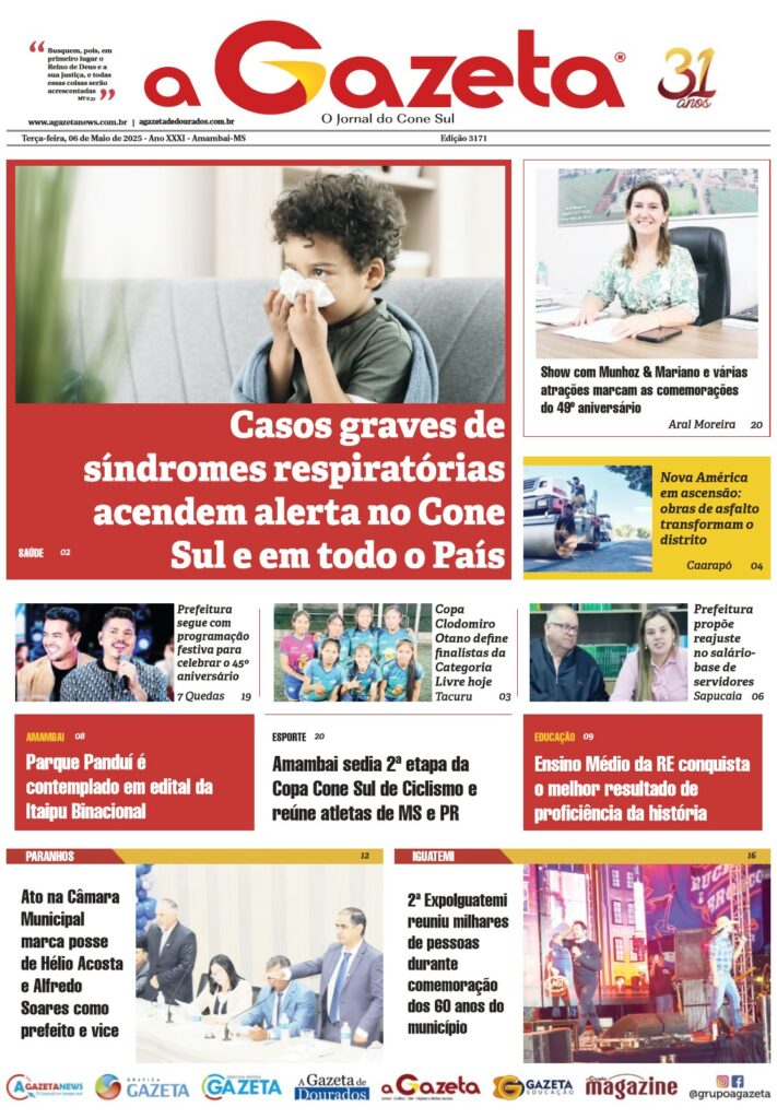Jornal A Gazeta – Edição de 06 de maio de 2025