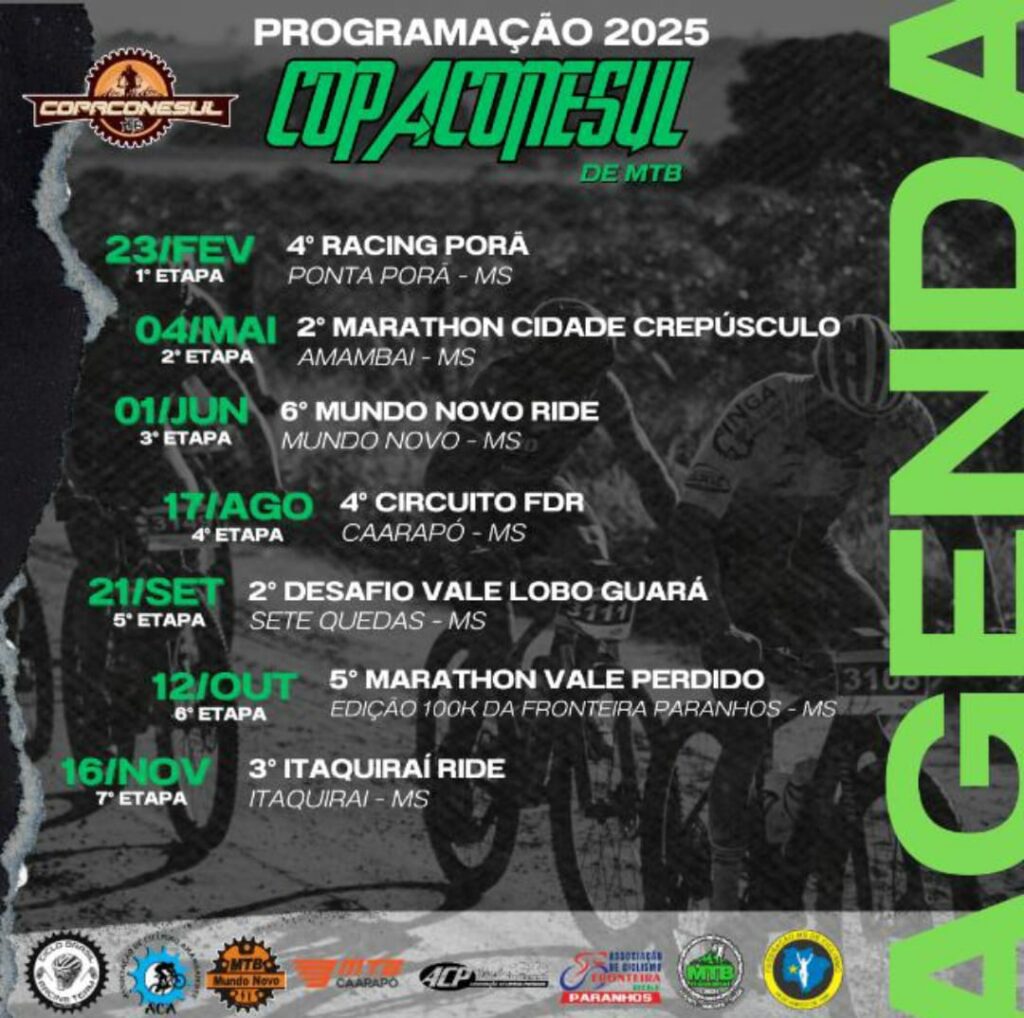 Amambai recebe 2ª etapa da Copa Conesul de MTB neste domingo Amambai recebe 2ª etapa da Copa Conesul de MTB neste domingo