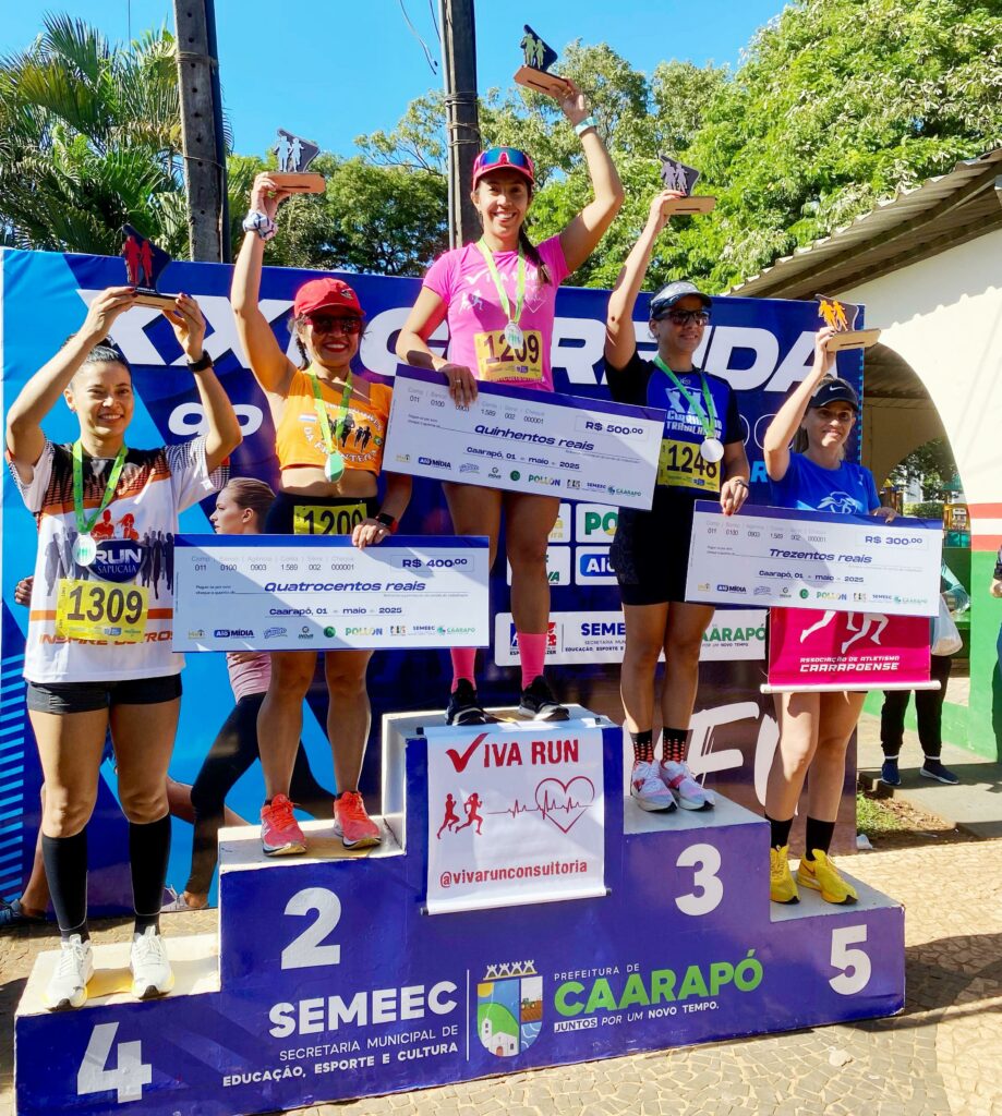 Atletas de Amambai são destaques na Corrida do Trabalhador em Caarapó