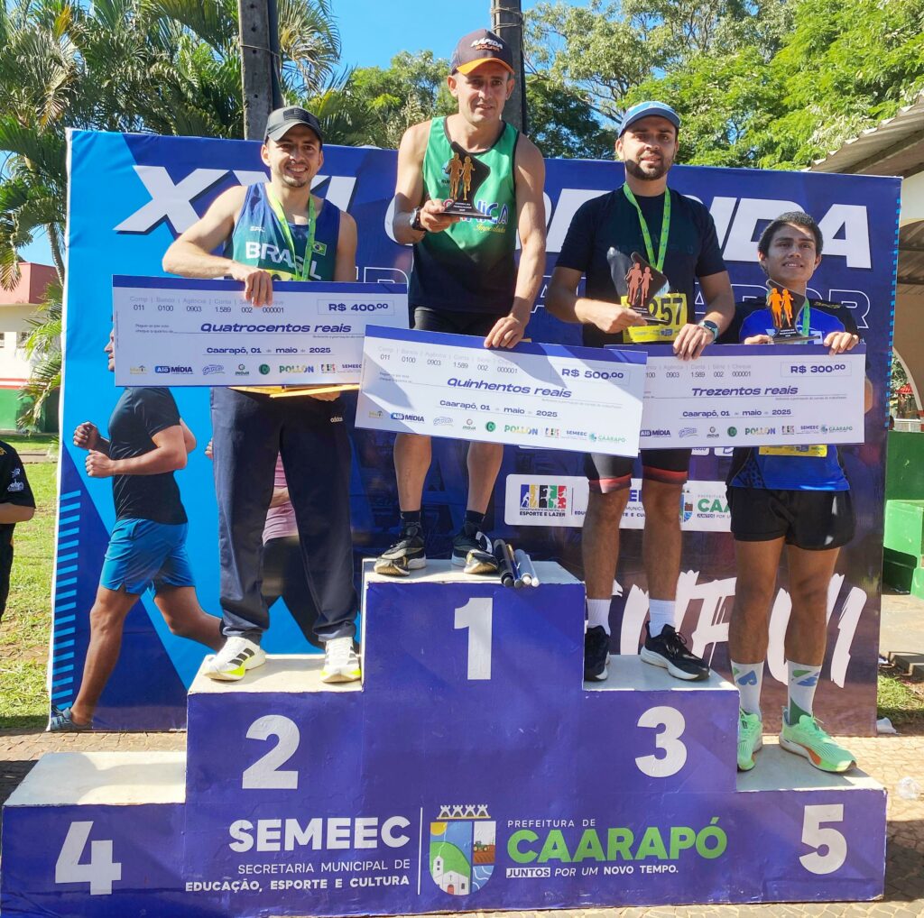 Atletas de Amambai são destaques na Corrida do Trabalhador em Caarapó