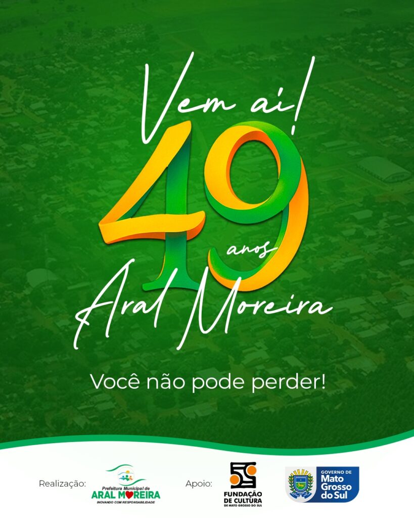 Show com Munhoz & Mariano e várias atrações marcam as comemorações do 49º aniversário de Aral Moreira