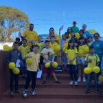 Maio Amarelo: Prefeitura de Aral Moreira realiza ação educativa nas ruas e palestra para crianças sobre segurança no trânsito