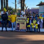 Maio Amarelo: Prefeitura de Aral Moreira realiza ação educativa nas ruas e palestra para crianças sobre segurança no trânsito