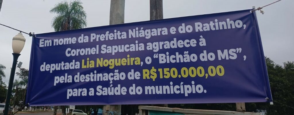 Deputada Lia Nogueira destina R$ 150 mil para a área da saúde de Coronel Sapucaia e reforça compromisso com o município Deputada Lia Nogueira destina R$ 150 mil para a área da saúde de Coronel Sapucaia e reforça compromisso com o município