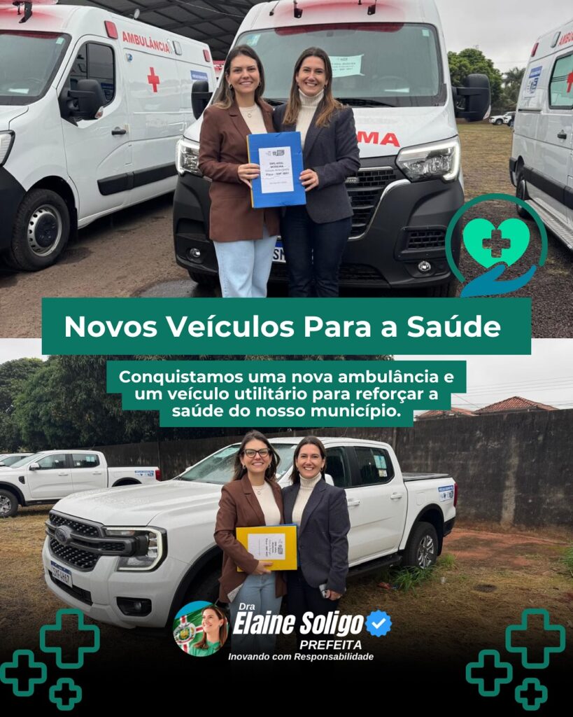 Aral Moreira recebe novos veículos para reforço da saúde municipal