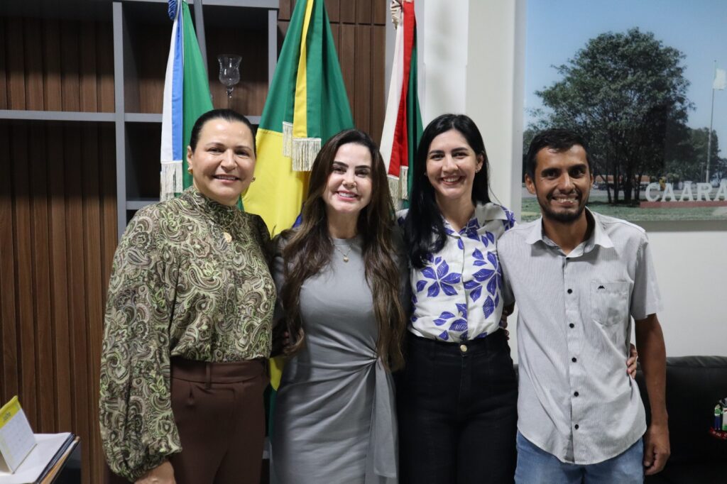 Caarapó: Prefeita Lurdes recebe deputada Mara Caseiro em seu gabinete e garante novos recursos para a saúde de Caarapó