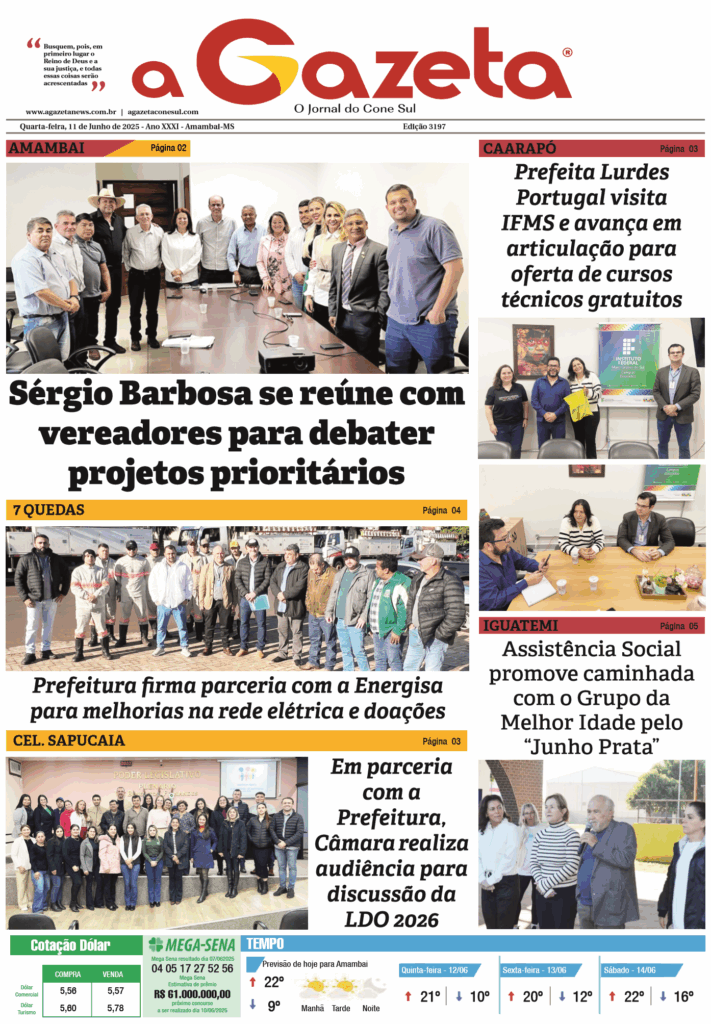 Jornal A Gazeta – Edição de 11 de junho de 2025