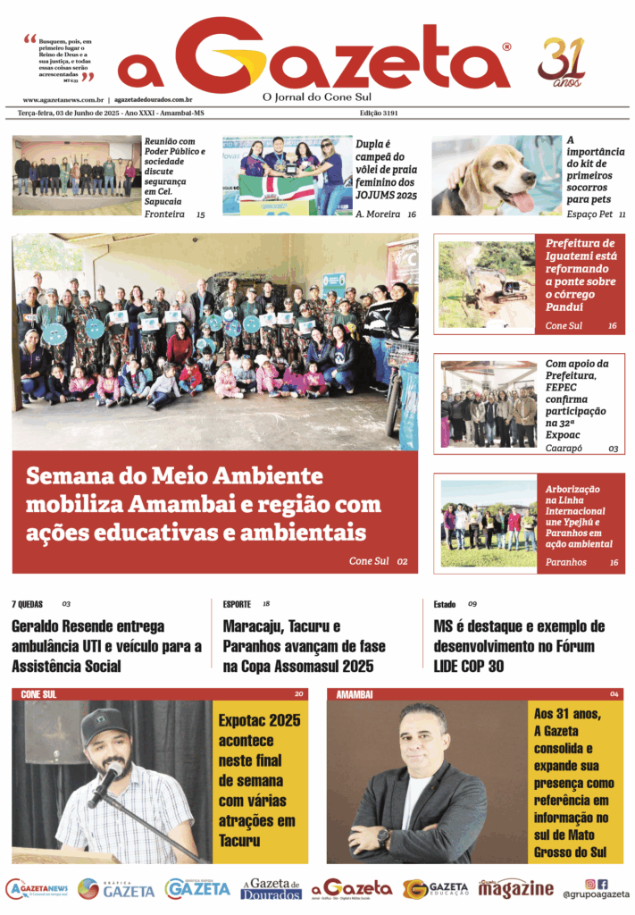 Jornal A Gazeta – Edição de 03 de junho de 2025
