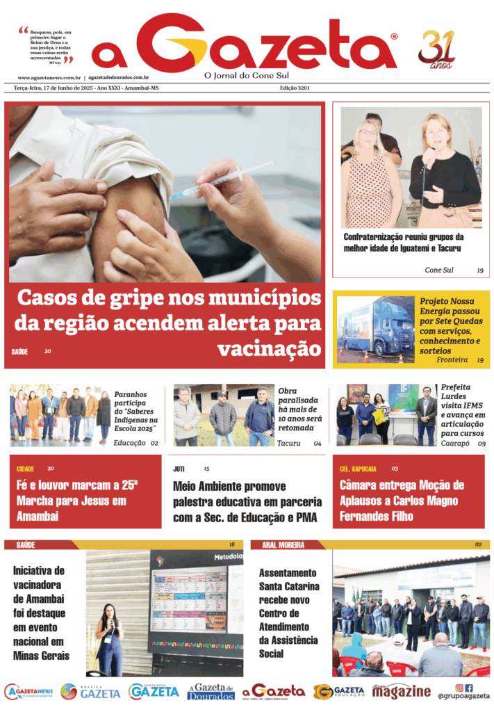 Jornal A Gazeta – Edição de 17 de junho de 2025