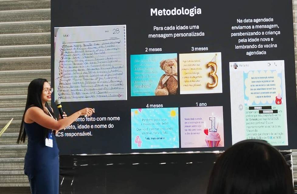 Iniciativa de vacinadora de Amambai foi destaque em evento nacional em Minas Gerais Iniciativa de vacinadora de Amambai foi destaque em evento nacional em Minas Gerais