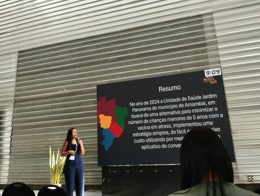 Iniciativa de vacinadora de Amambai foi destaque em evento nacional em Minas Gerais Iniciativa de vacinadora de Amambai foi destaque em evento nacional em Minas Gerais