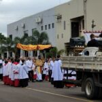 PM e DETRAT realizam ação conjunta durante celebração de Corpus Christi em Amambai