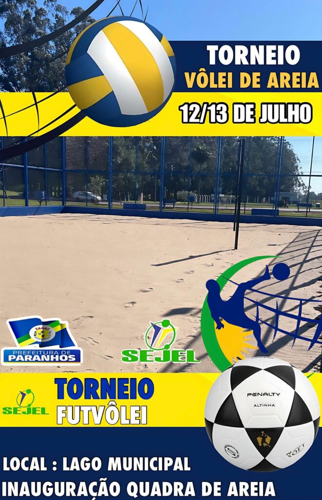 Torneios de futevôlei e vôlei de duplas marcam inauguração de nova arena de areia em Paranhos