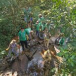 Escoteiros realizam ação ambiental no Parque Panduí em Amambai