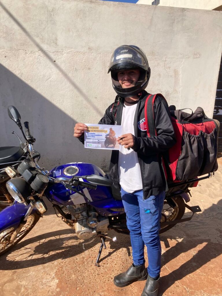 Prefeitura de Aral Moreira realiza ação educativa no Dia Nacional dos Motociclistas