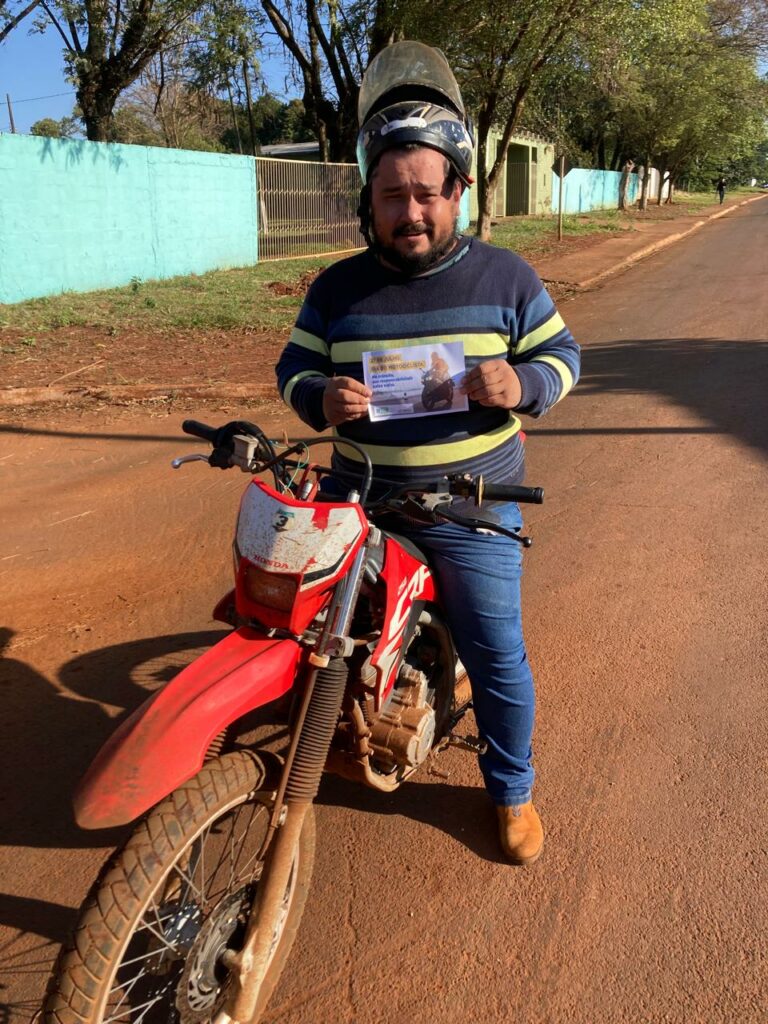 Prefeitura de Aral Moreira realiza ação educativa no Dia Nacional dos Motociclistas