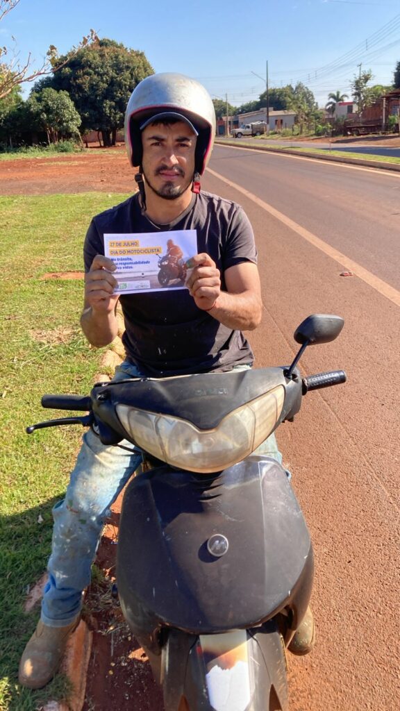 Prefeitura de Aral Moreira realiza ação educativa no Dia Nacional dos Motociclistas