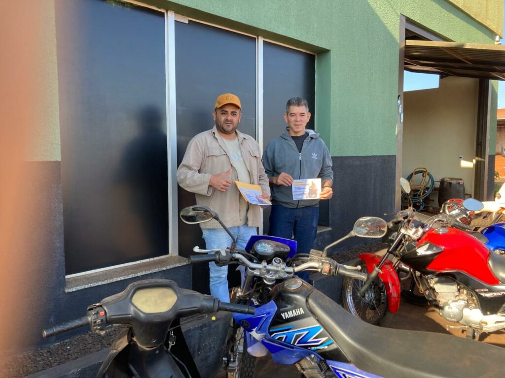 Prefeitura de Aral Moreira realiza ação educativa no Dia Nacional dos Motociclistas