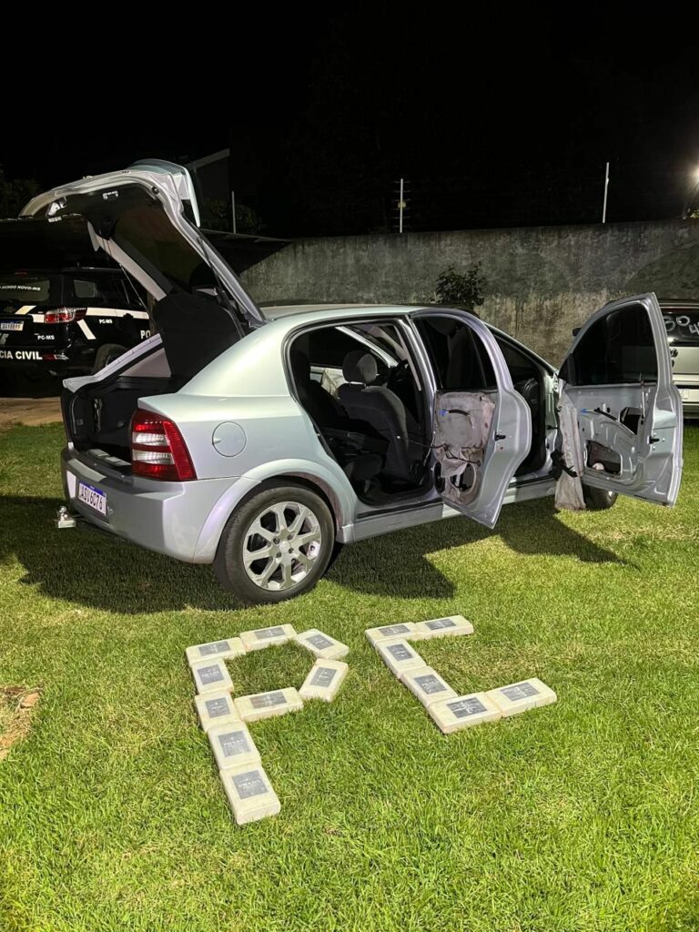 Em Mundo Novo, Polícia Civil apreende 16kg de cocaína e prende homem em flagrante