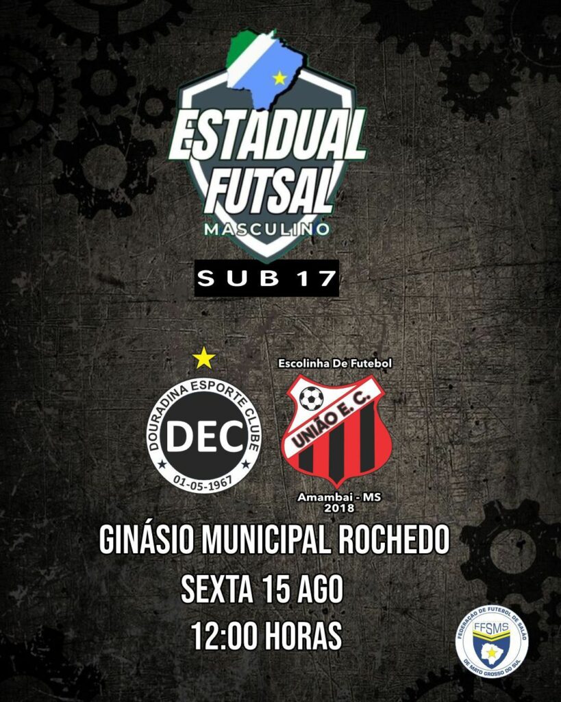 Futsal de Amambai estreia nesta sexta no Estadual Sub-17 em Rochedo