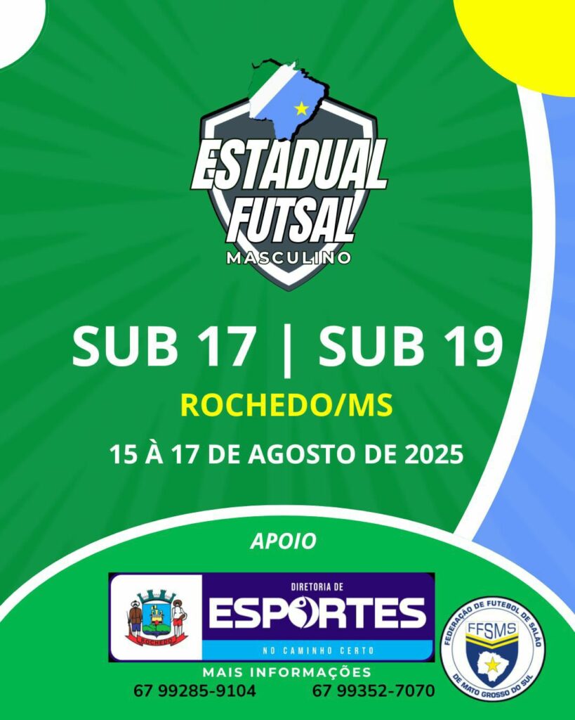 Futsal de Amambai estreia nesta sexta no Estadual Sub-17 em Rochedo