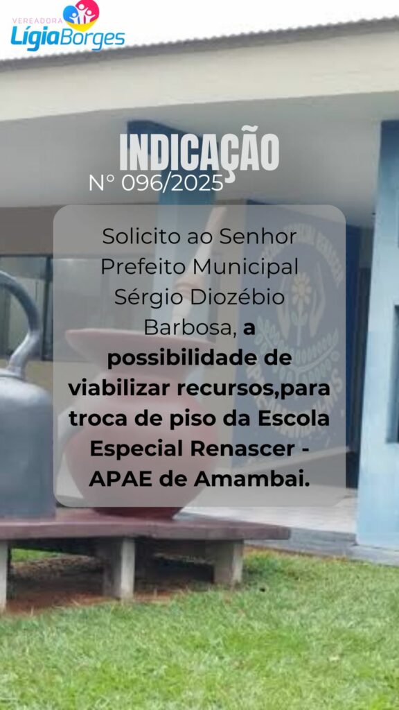 Prefeito Sérgio Barbosa e vereadora Lígia Borges visitam a APAE em Amambai