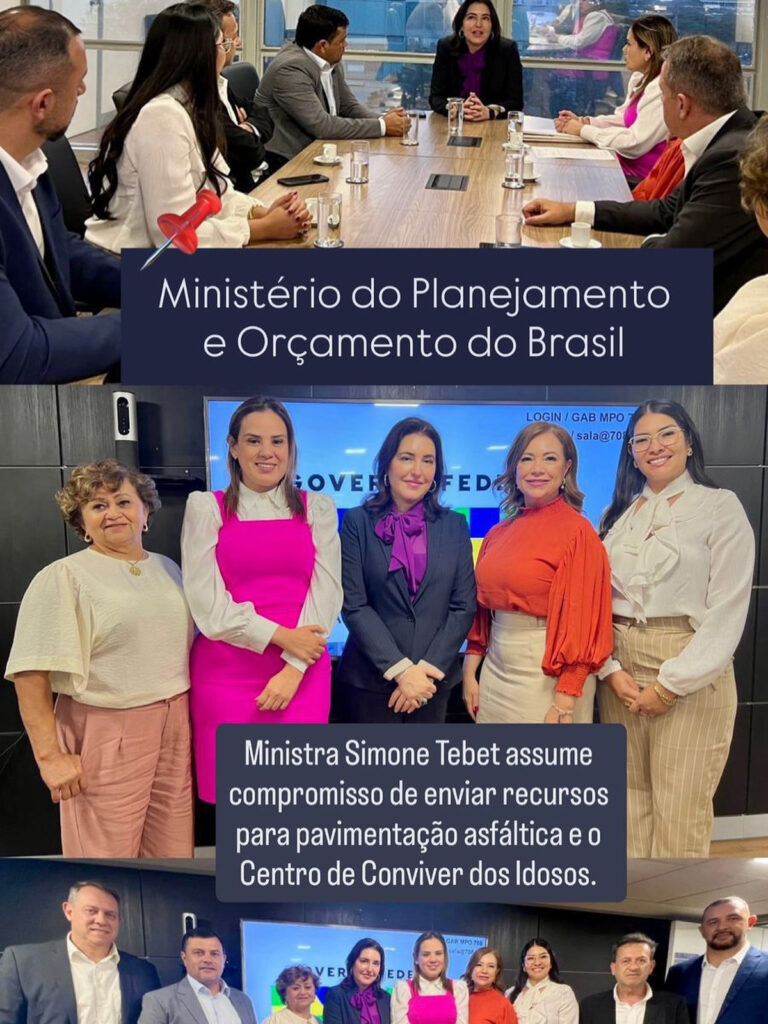 Cel. Sapucaia: Em Brasília, Niágara Kraievski e vereadores asseguram novos investimentos para pavimentação e a construção de um Centro de Convivência para idosos