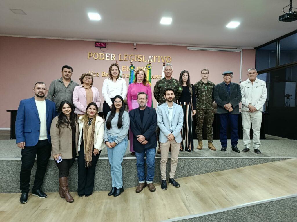 Coronel Sapucaia celebra posse da prefeita Niágara Kraievski como presidente da Junta de Serviço Militar