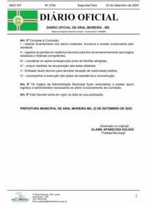 Prefeita de Aral Moreira anuncia medidas emergenciais após temporal que destruiu casas na cidade