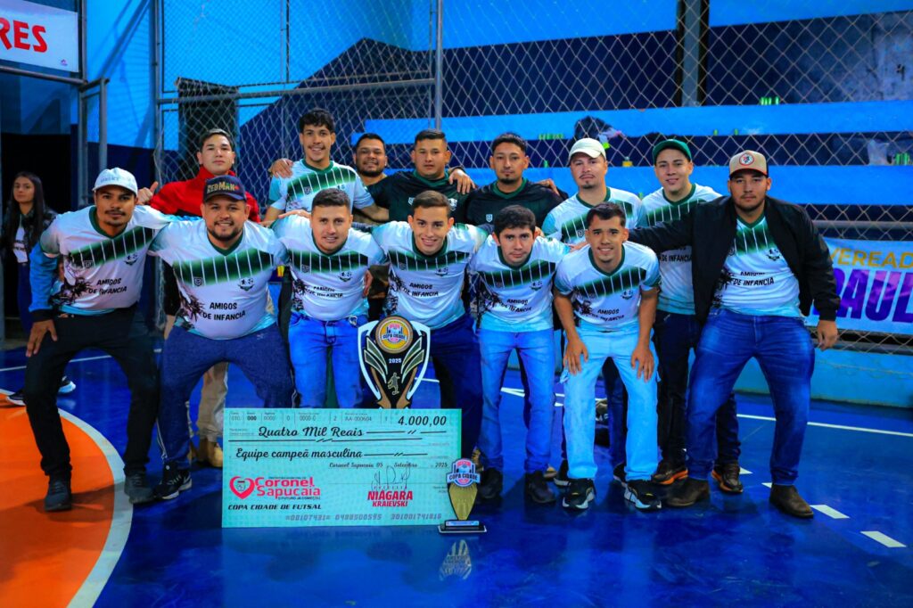 Em rodada marcada por homenagem e gesto de solidariedade Copa Cidade de Futsal define campeões de 2025 em Coronel Sapucaia