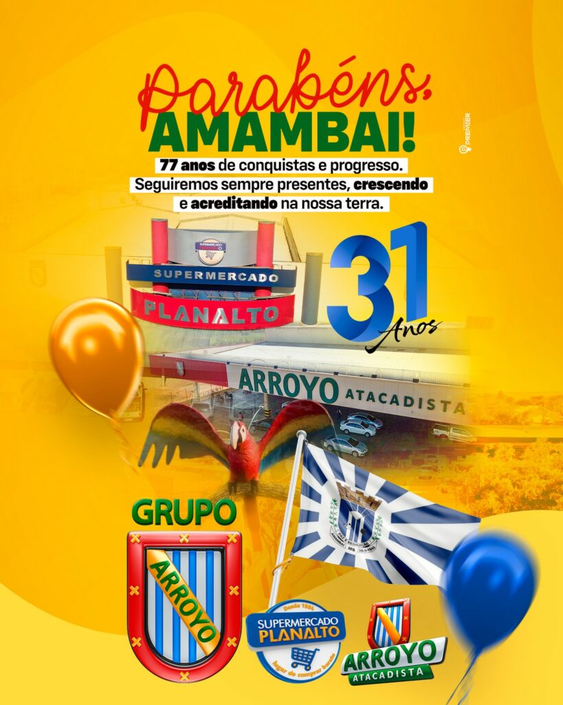 Supermercado Planalto comemora 31 anos de história junto com os 77 anos de Amambai