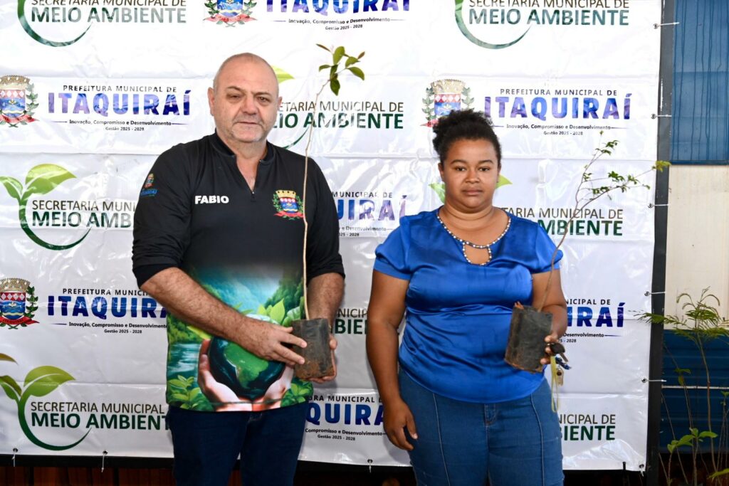 Prefeitura de Itaquiraí distribui mil mudas de árvores no Complexo Santo Antônio