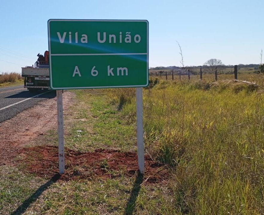 Com agilidade, AgeSul instala placas e garante acesso seguro a Vila União