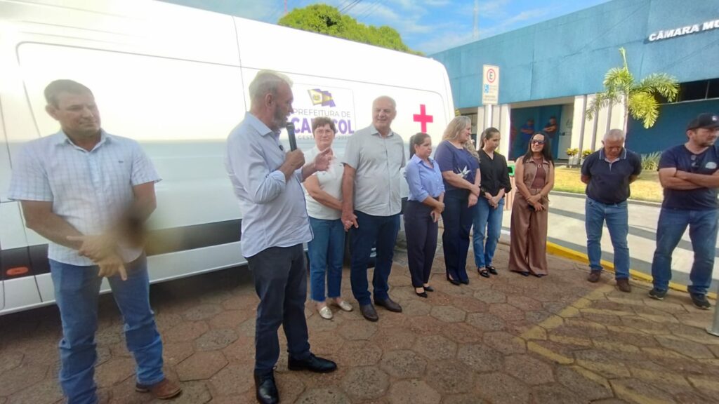 Deputado Geraldo Resende entrega nova ambulância em Caracol Deputado Geraldo Resende entrega nova ambulância em Caracol