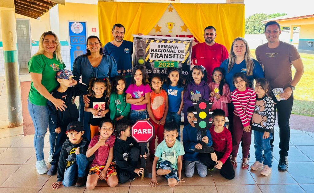 Aral Moreira: DMTRAM promove ação alusiva à Semana Nacional do Trânsito na Escola Municipal Aracy Wider