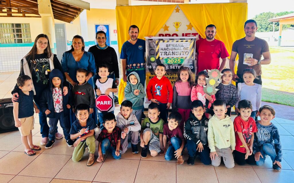 Aral Moreira: DMTRAM promove ação alusiva à Semana Nacional do Trânsito na Escola Municipal Aracy Wider