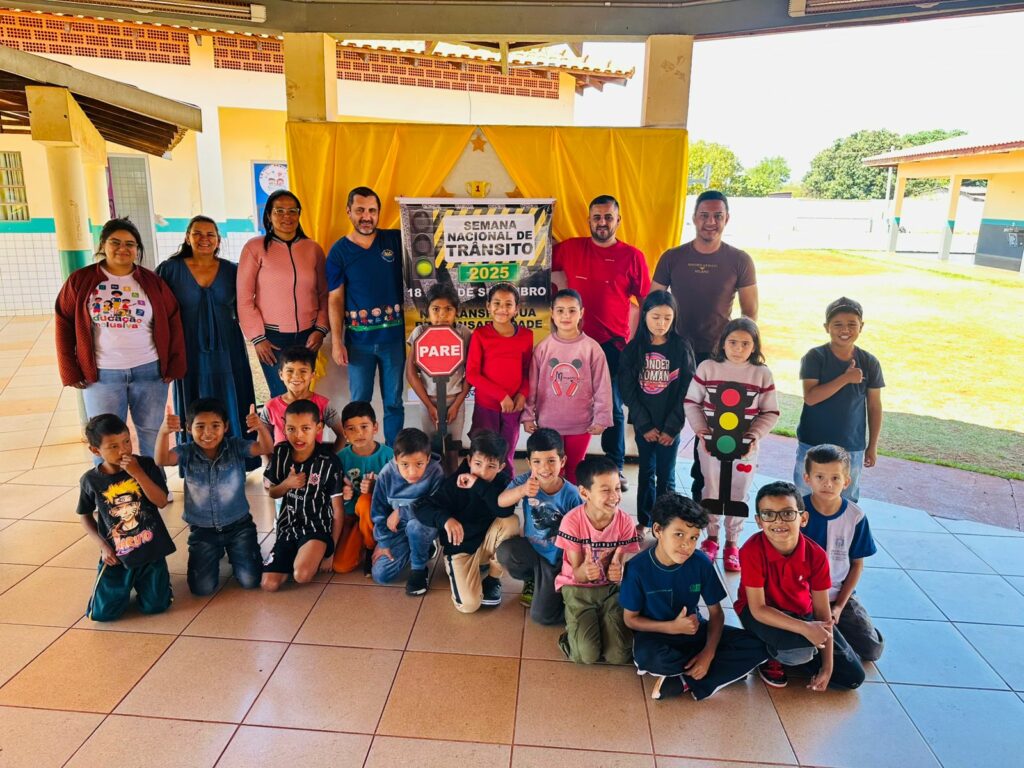 Aral Moreira: DMTRAM promove ação alusiva à Semana Nacional do Trânsito na Escola Municipal Aracy Wider